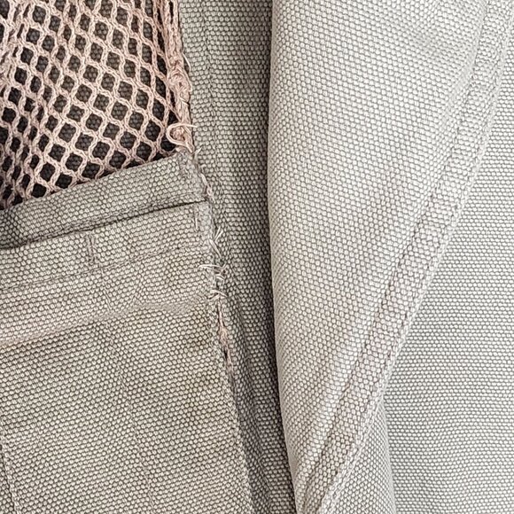 Orvis Men Vintage Elbow Patch Fishing Hunting Button Down Jacket Size Med Tall - Picture 7 of 13